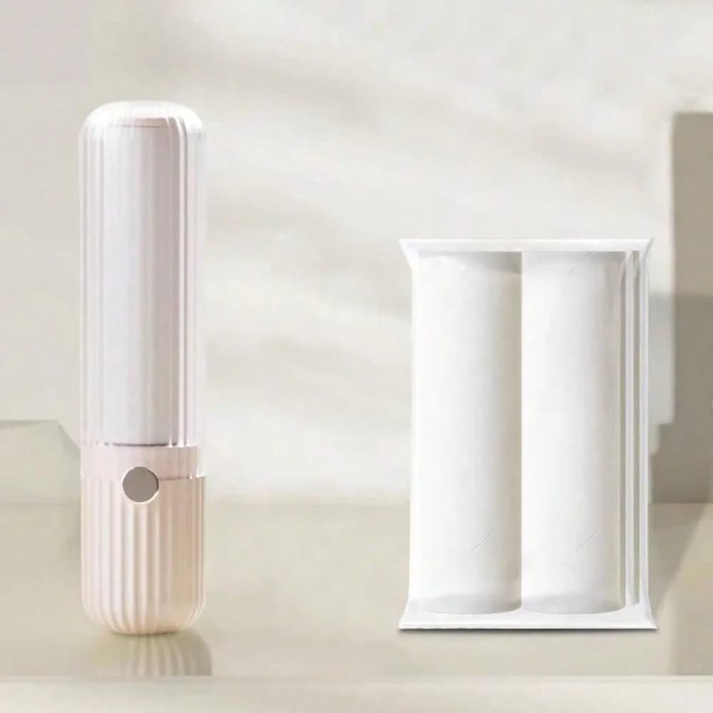 Portable Mini Lint Roller - Strong Sticky, Refillable Lint Roller, Lint Roller Replacement Head, Travel Size Fuzz Roller Mini, Suitable For Clothes, Bedding, Pet Hair - Extra Sticky Lint Remover