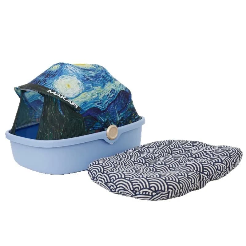 Vendita calda, forniture per animali domestici, plastica grande, lettiera per gatti, tipo tenda, nido per gatti