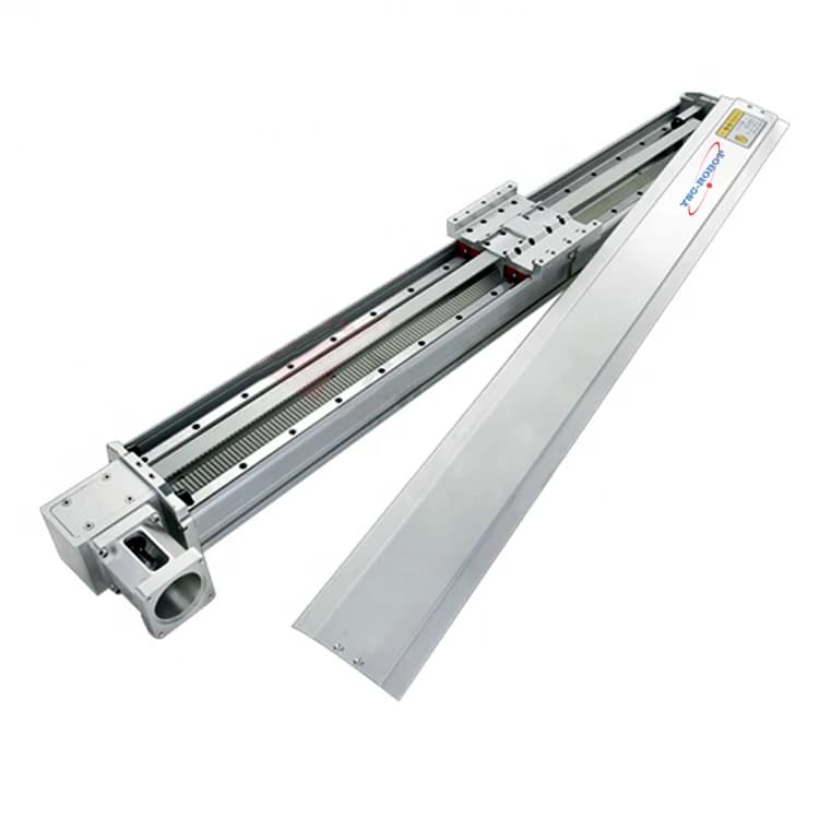 Efficace corsa di corsa Lunghezza 500 mm Guida lineare per cinghia dentata Guida scorrevole CNC Modulo di movimento Attuatore lineare da 100 mm