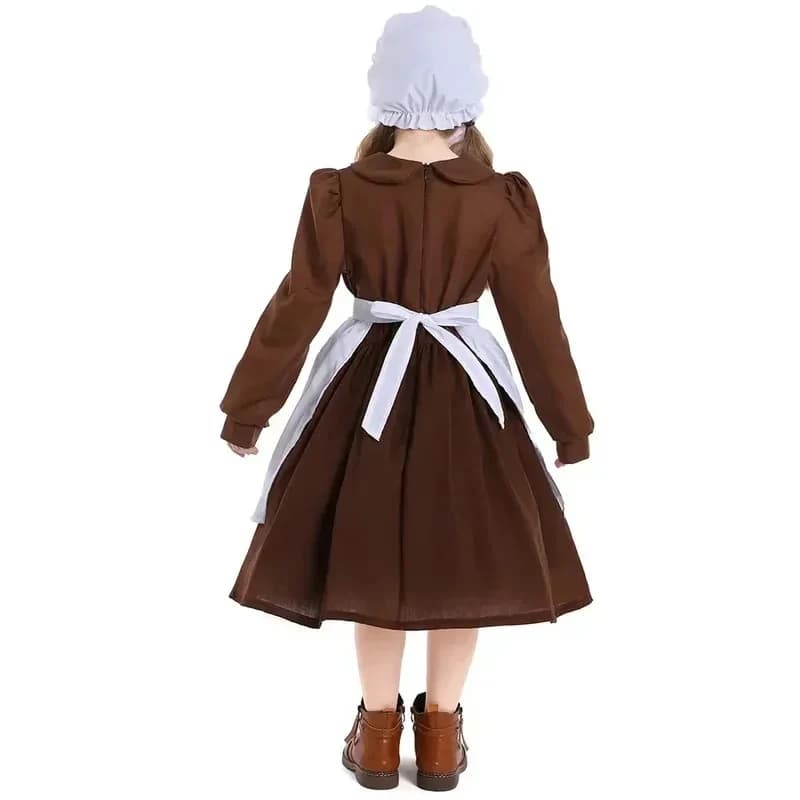Costumi di Halloween per Cosplay ★ Costume da Donna del Popo, Pioniera, Contadina, Vittoriana, Povera, per Cosplay ☆ Nuovo
