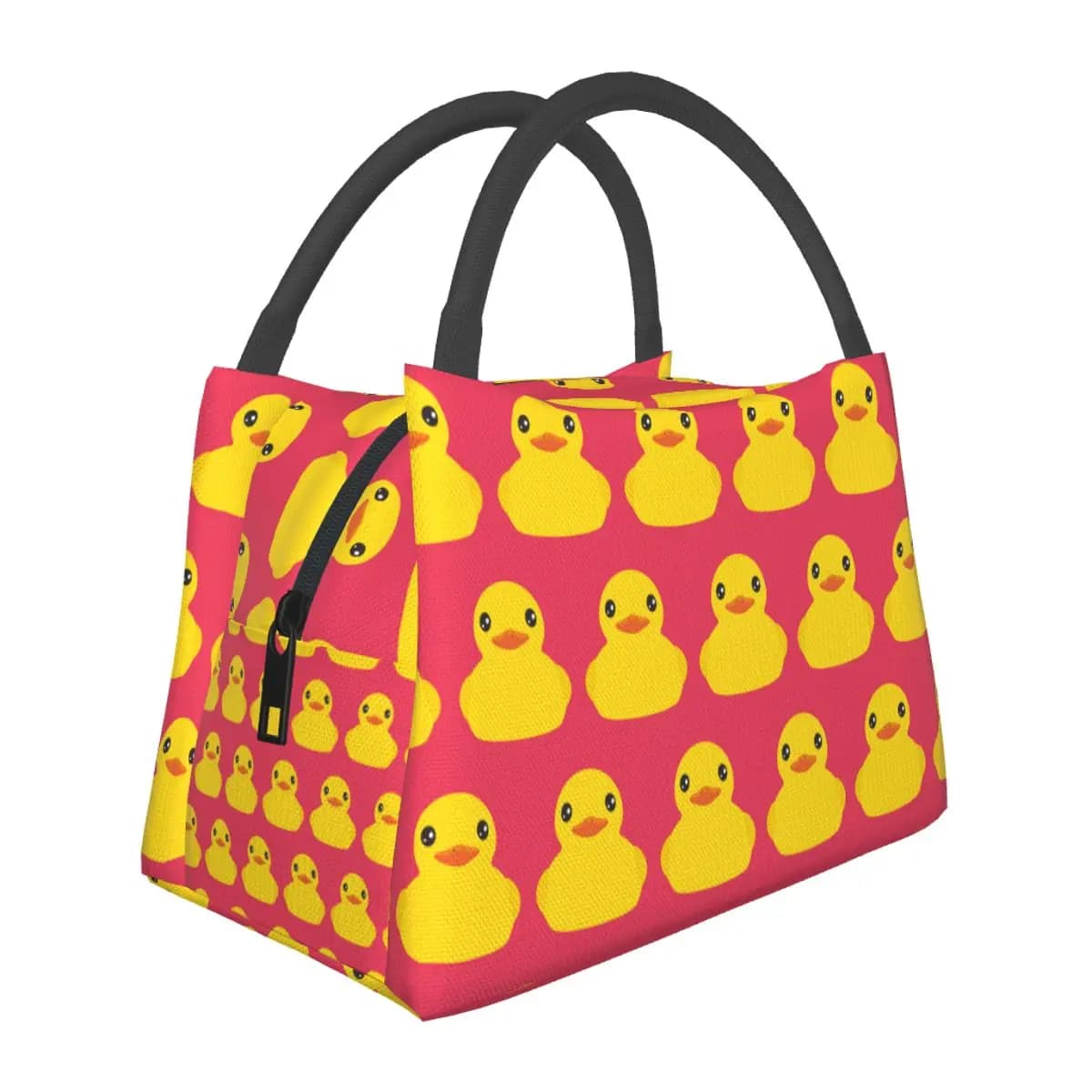 Yellow Classic Rubber Duck Insulated Lunch Bag for Women Picnic Storage Food Boxes Container Cooler Thermal Lunch Box Tote