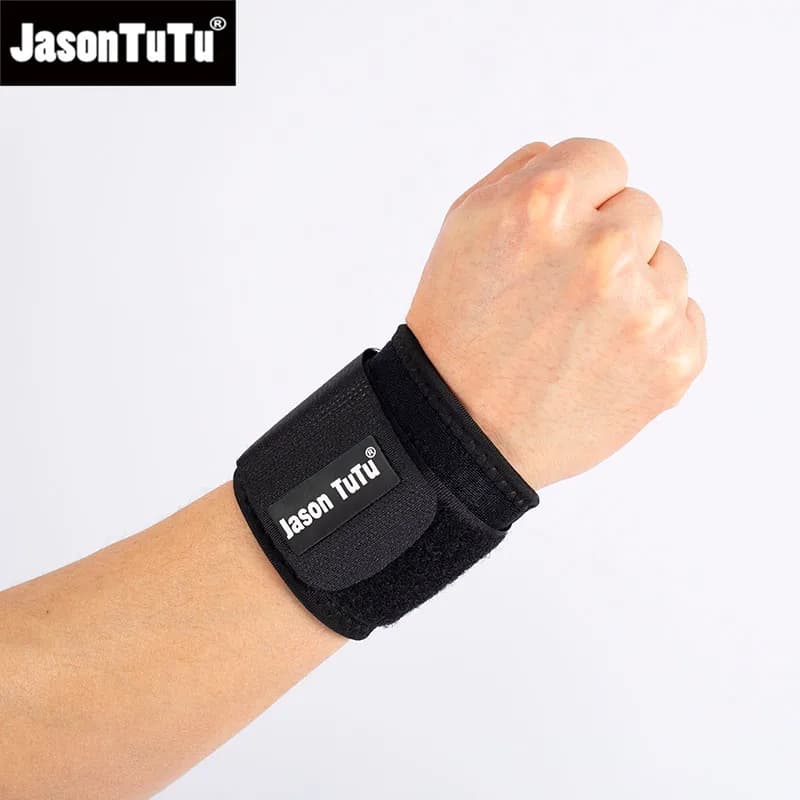 JASONTUTU 1 pz cinturino per sollevamento pesi regolabile supporto fasciatura fitness supporto per polso equipaggiamento protettivo fascia da polso tutore da tennis
