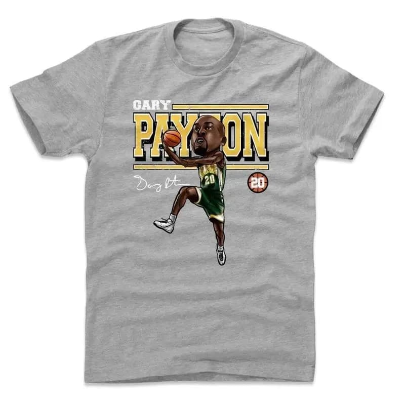 Maglietta da uomo Gary Payton Grigia Tutte le taglie S 5XL JJ4139