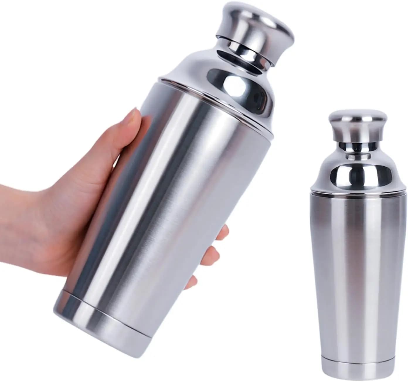 Shaker per Cocktail a Doppia Parete Isolato, Antigoccia con Filtro Integrato, Perfetto per il Bar di Casa
