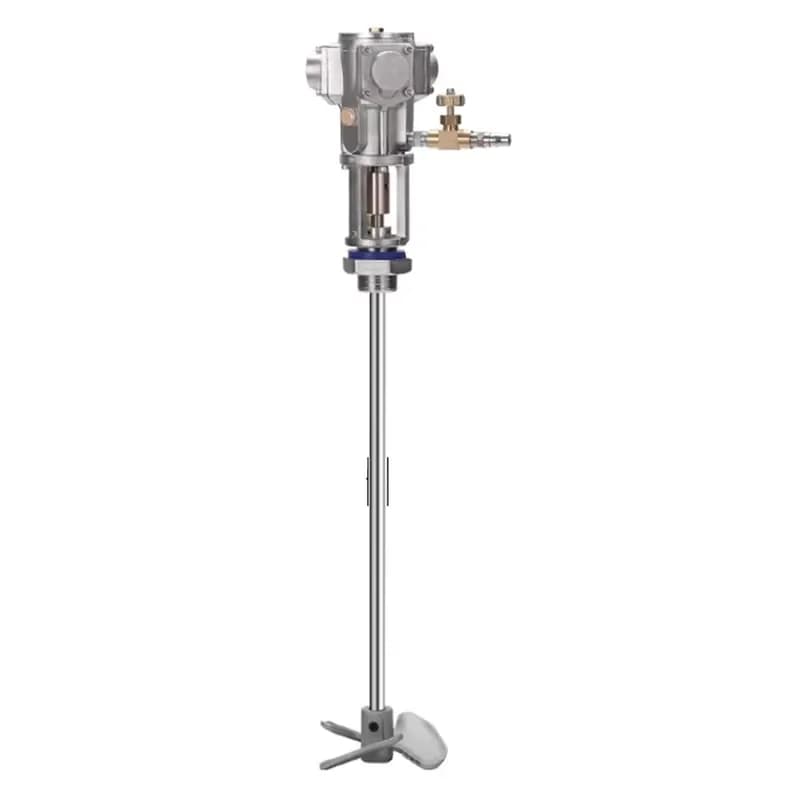60L Pneumatic Mixer Air Agitator Air Blender Stirrer Aluminum Alloy Air Mixing Machine 2800RPM 1/8HP 5 Gallon Mixing