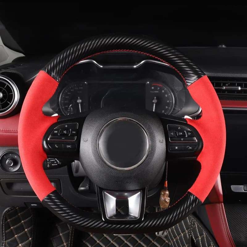 Carbon fiber suede leather for Morris Garages MG 6 MG 5 HS ZS Hand sewing Car cover Protection Interior accessories for cars