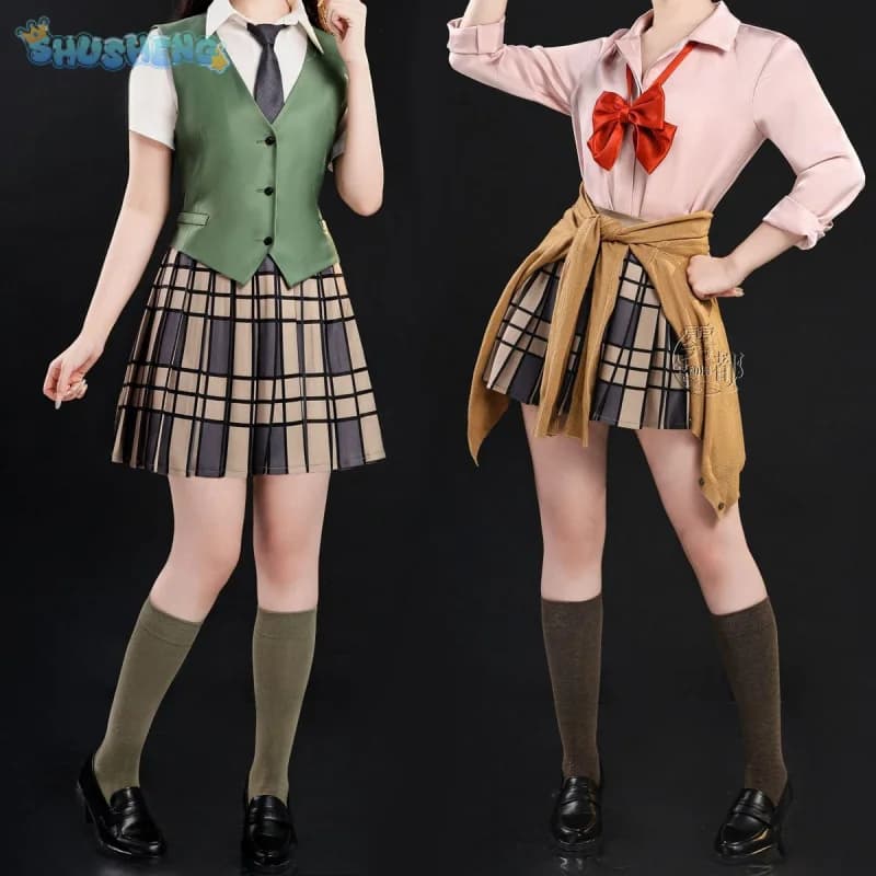 Aihara Yuzu Aihara Mei Anime Citrus Costume Cosplay Ragazza Carino JK Uniforme Campus Camicia Gonna Cravatta Calzino Set Regalo di Natale di Halloween
