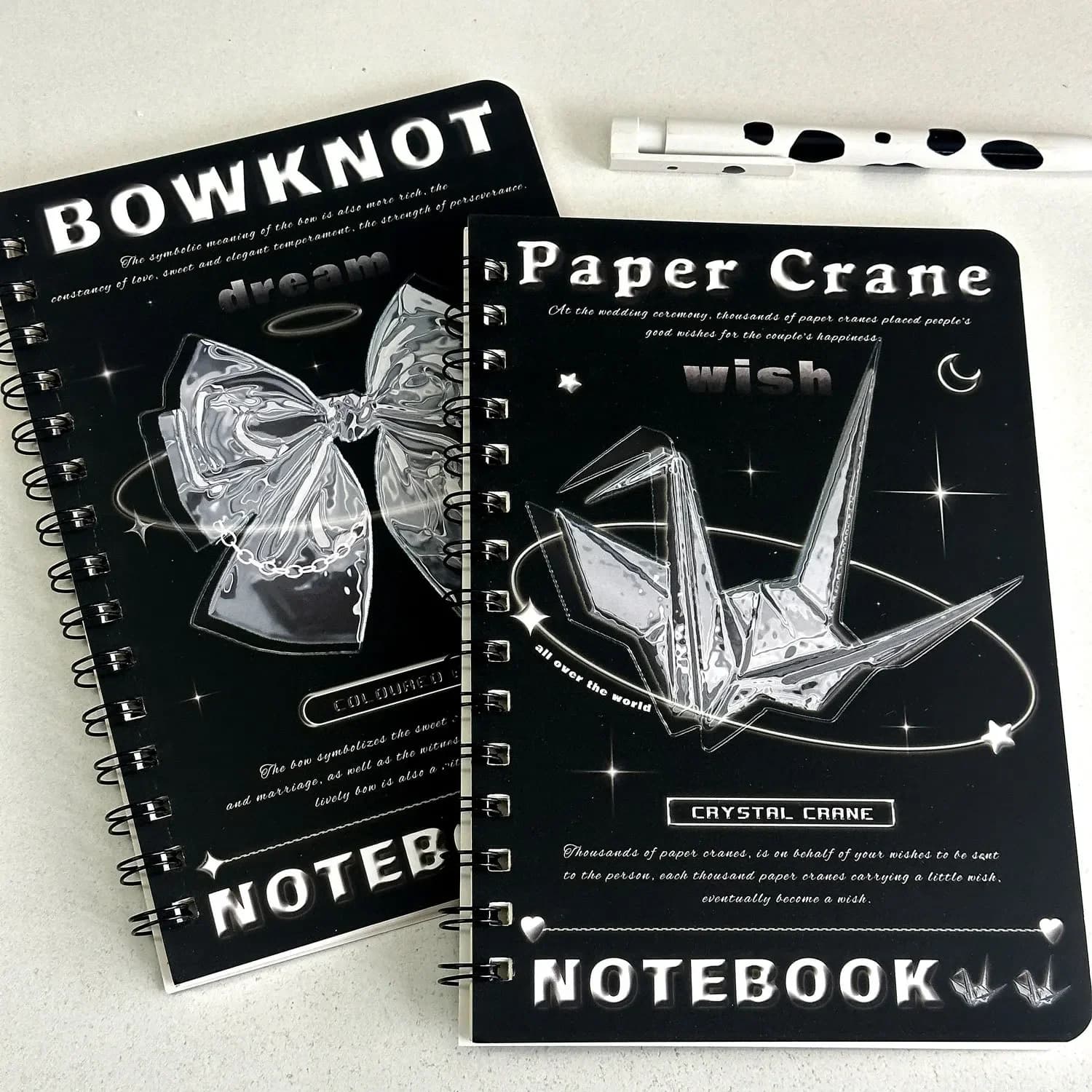 INS Bow Knot Coil Notebook studente giapponese linea orizzontale diario High Beauty Notebook Planner torna a scuola torna a scuola