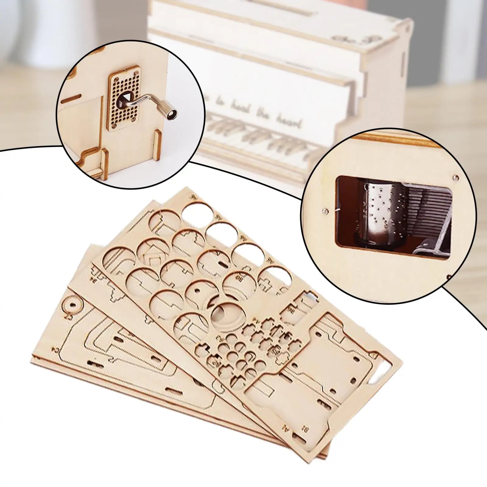 Puzzle 3D Carillon per pianoforte estetico fai-da-te per regali di compleanno per le vacanze, uomini e donne