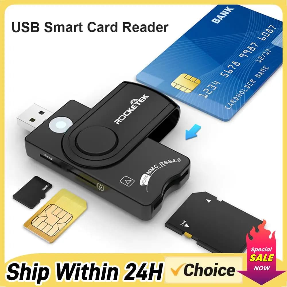 Adattatore per Chiavetta USB, Lettore di Schede di Memoria Intelligente USB 2.0, Lettore di Schede SIM Esterno