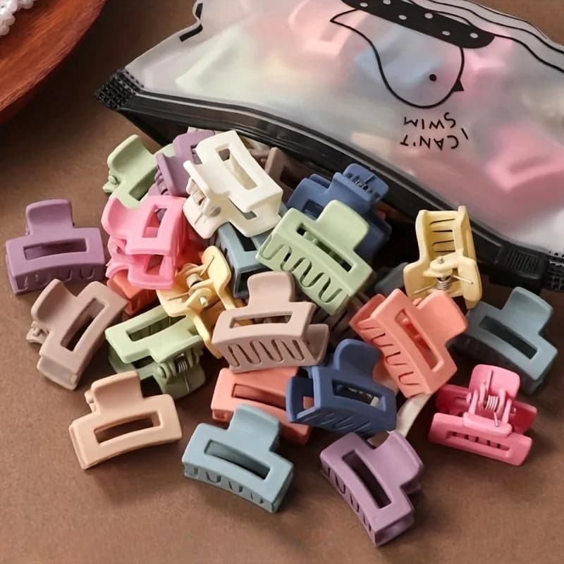 20 pieces/bag hair clip cable matte solid color hair clip candy soft fashion hair accessories suitable for women