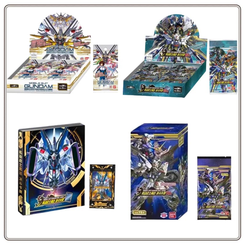 Original Bandai Authentic Mobile Suit Gundam Duel Card Vol.1.2 Board Game Collection Card Free Gundam Collection Card in Stock