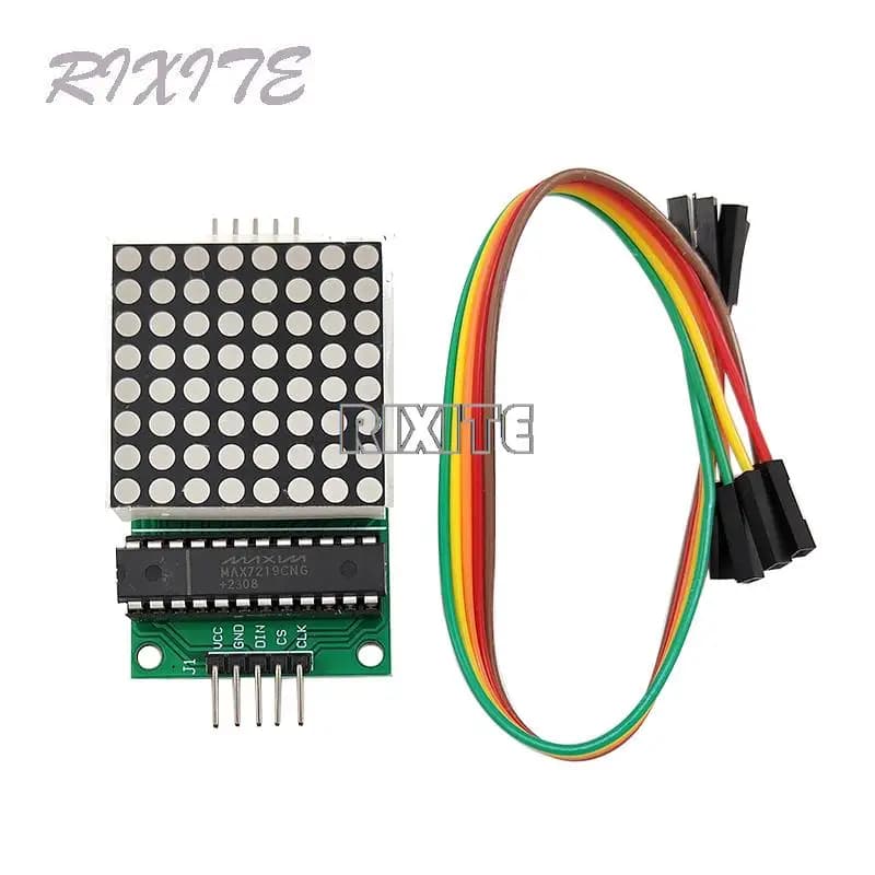 MAX7219 8x8 8*8 Dot Led Matrix Module MCU LED Display control module for Arduino 5V common cathode output interface module