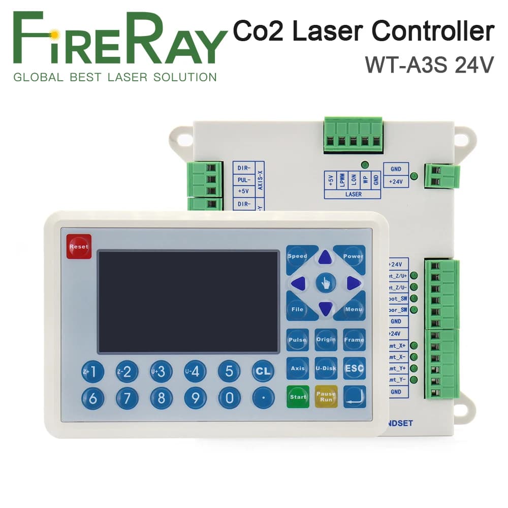 Sistema di controllo laser Co2 FireRay WT-A3 per macchina da taglio per incisione laser Co2 Sostituisci AWC708C Lite ruida Leetro