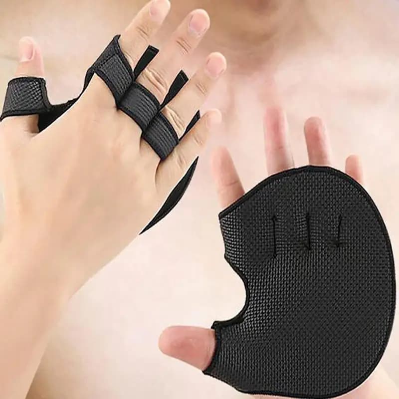 2Pcs Half Finger Gym Fitness Palm Protector Gloves Anti Slip Weightlifting Dumbbell Training Hand Grip Pads