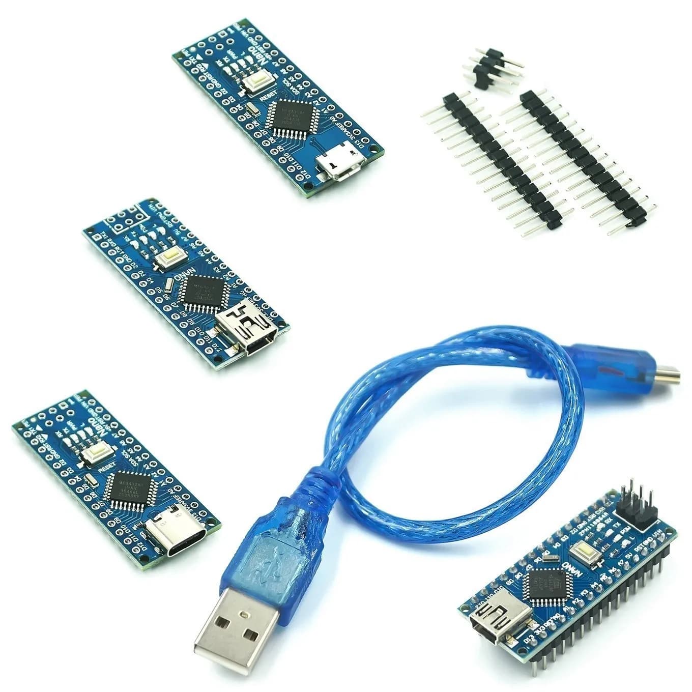 Per nano Mini / Type-C / Micro USB con il Controller rosso compatibile con Bootloader per driver USB Arduino CH340 16Mhz ATMEGA328P