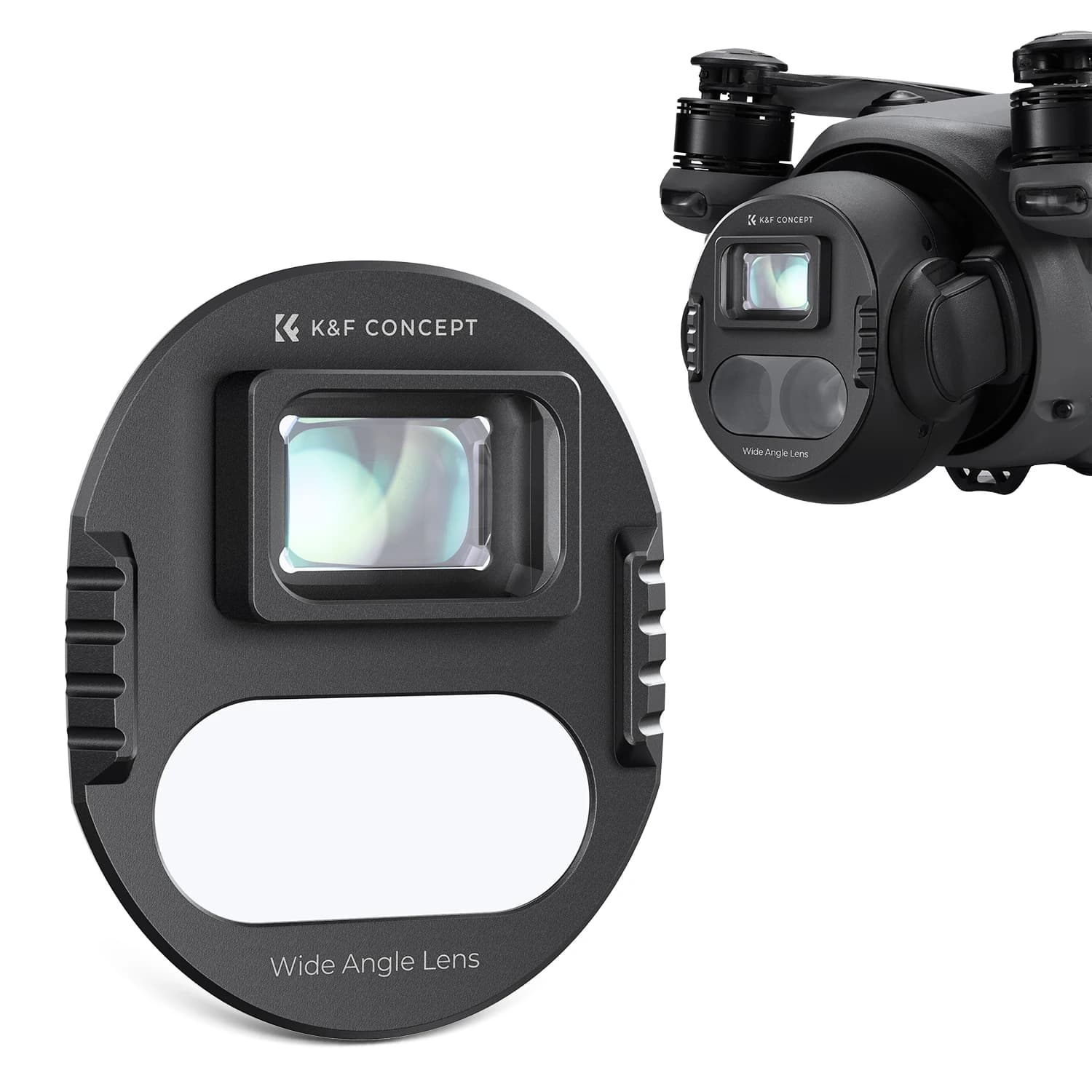 Obiettivo Grandangolare K&F Concept per Drone DJI Mavic 4 Pro, Accessori per Fotocamera 108 ° Scenari Panoramici per Poligoni di Tiro