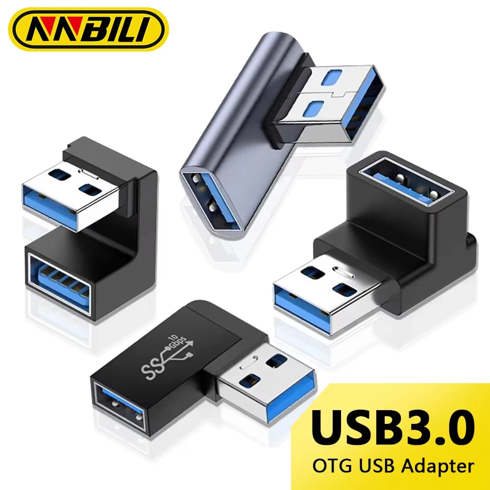 Universal USB 3.0 OTG Type C Adapter, USB-C Male to USB-A Male/Femmina Converter for Macbook, Huawei, Samsung, Xiaomi, iPad