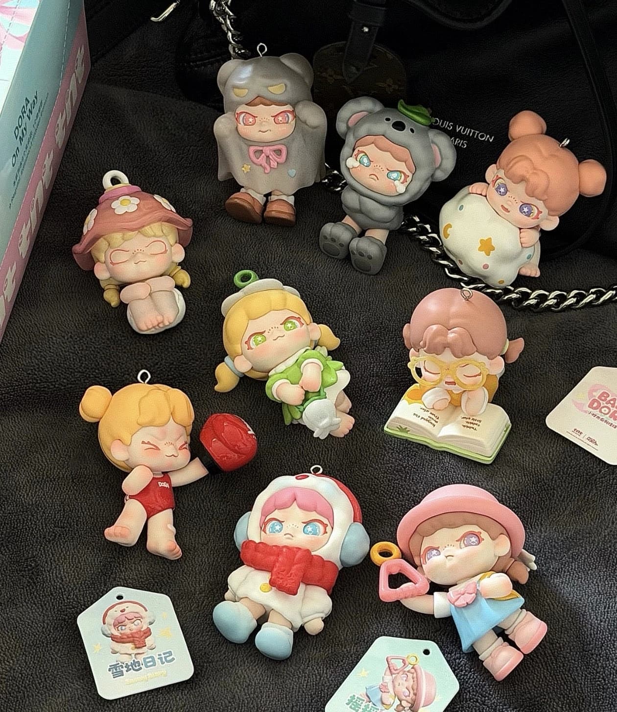 Disponibile Tntspace Baby Dora Little Time Series Ciondolo Cieco Scatola Grande Cousin Portachiavi Ciondolo Borsa Anime Regalo carino Ventole Regalo Giocattolo