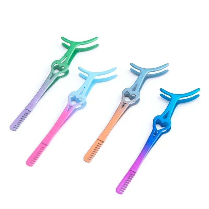 Makeup Cosmetic Tool Tweezers Eyelash Paste Fake Eyelash Applicator Beauty False Tools Mascara Eyelashes Clip Aids Lashes Curler