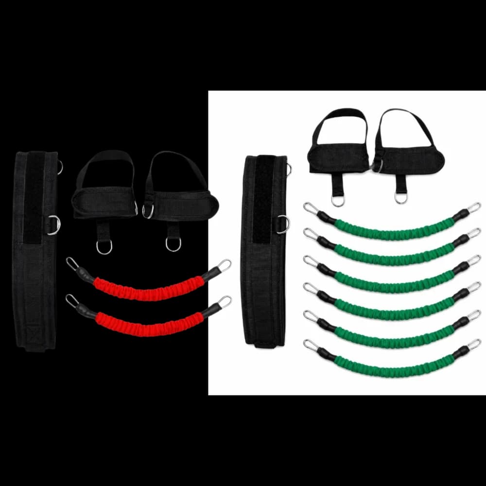 6pcs/10pcs Adjustable Resistance Vertical Jump Trainer High Elasticity Durable Fabric Leg Strength Resistance Band Leg Straps