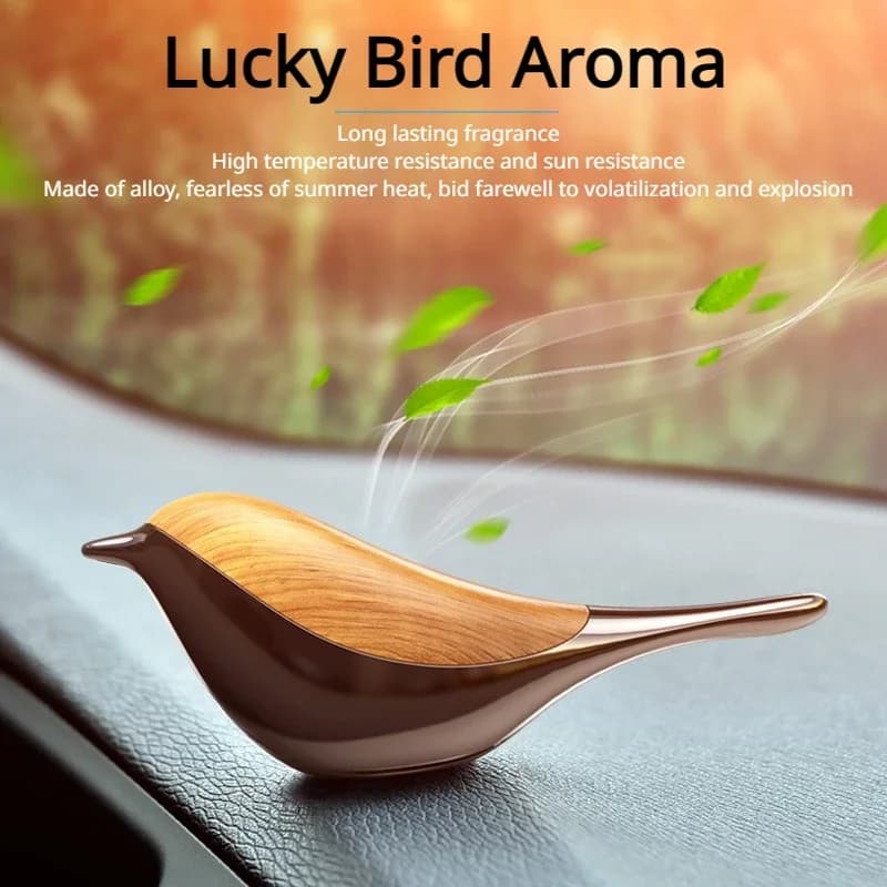 NEW Car Deodorant Lucky Bird Aromatherapy Diffuser Magnetic Alloy Cars Interior Fragrance Air Purification Accessories