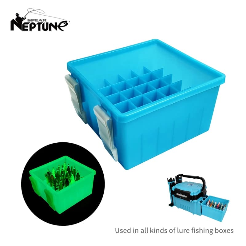 36 grids light plastic box for sea fishing equipment storage box for hard bait Egi Webfoot Octopus Organizer container for squid bait