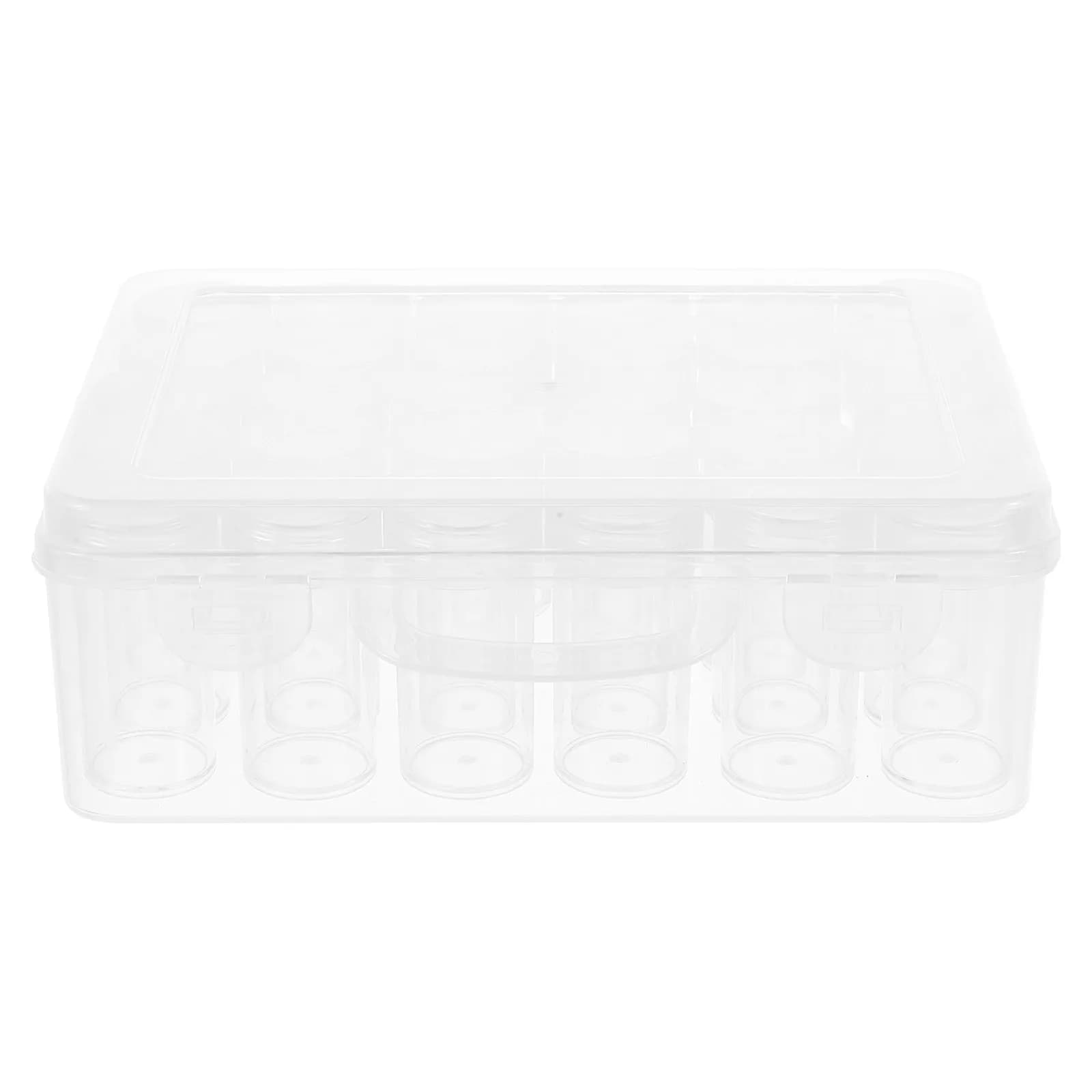 Plastic Seed Storage Organizer Box Transparent Compartment Design for Flower Vegetable Seeds Garden Supplies Portable Sturdy PP