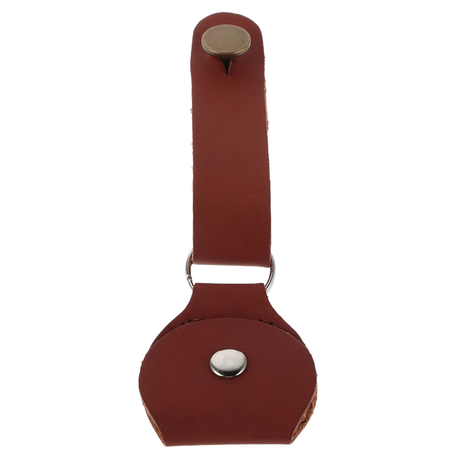 Cinghia per chitarra in PU, Adattatore per poggia-plettro da paletto, Porta plettri portatile, Organizzatore portachiavi per musicisti, Porta plettri in PU
