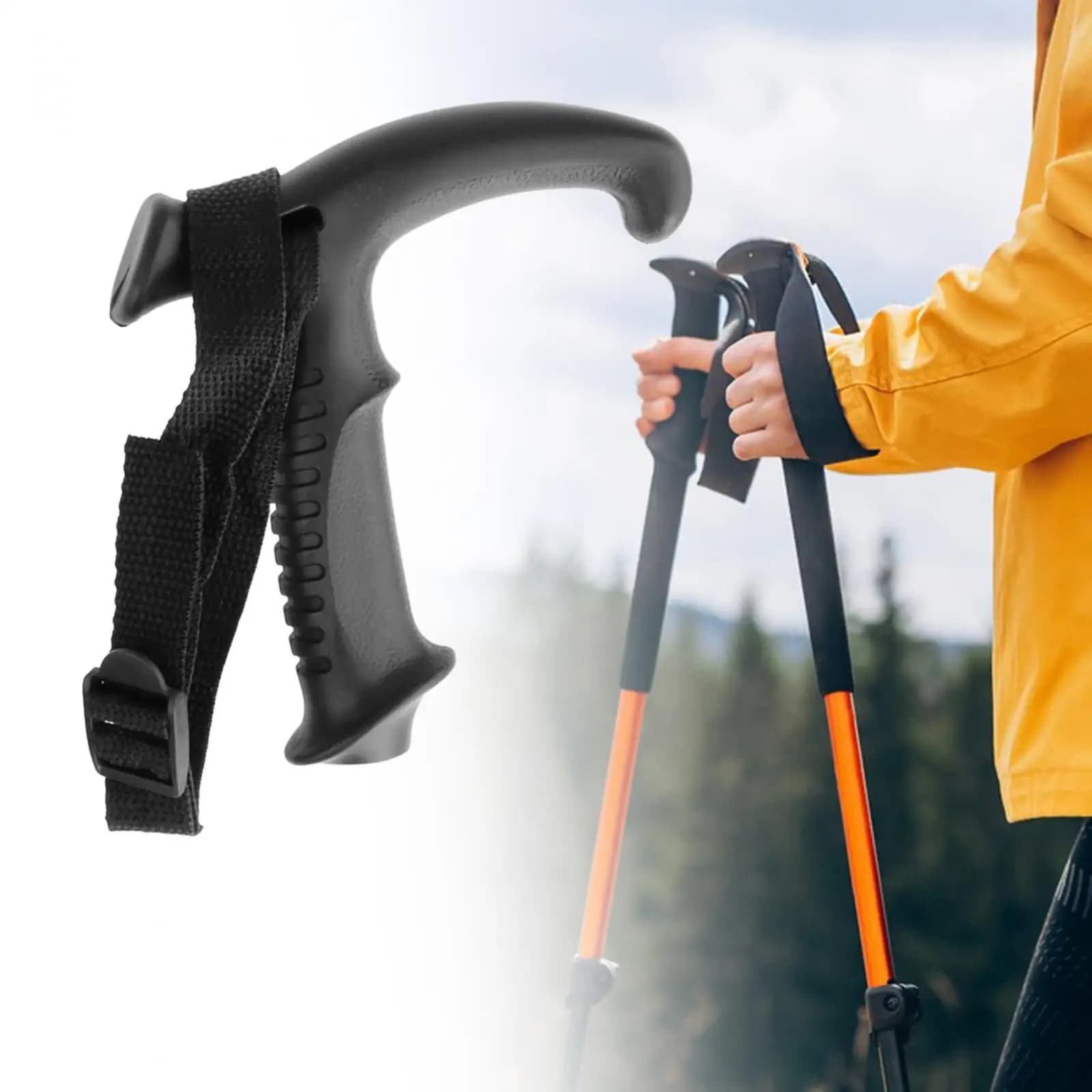 Upgraded Replacement Hiking Pole Handle for Trekking Pole 20mm Anti Slip Walking Stick Climbing Gear