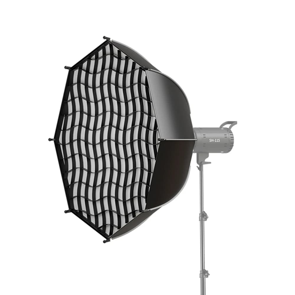 SH Bowens Softbox parabolico, diffusore softbox parabolico profondo con griglia a nido d'ape per luci fotografiche, studio fotografico