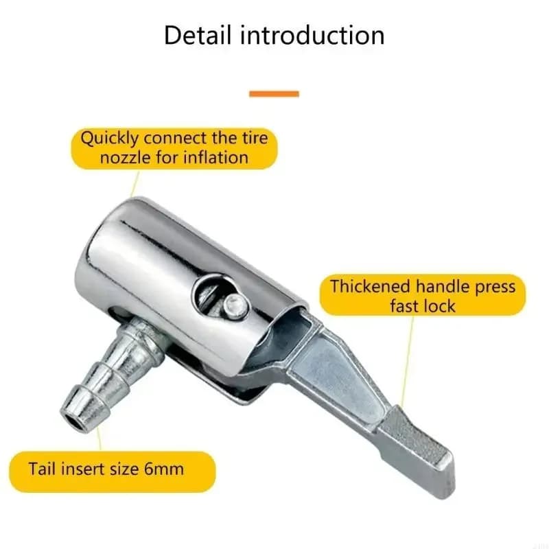 Valvola di gonfiaggio pneumatici da 1/4 di pollice per manometro e accessori per compressore
