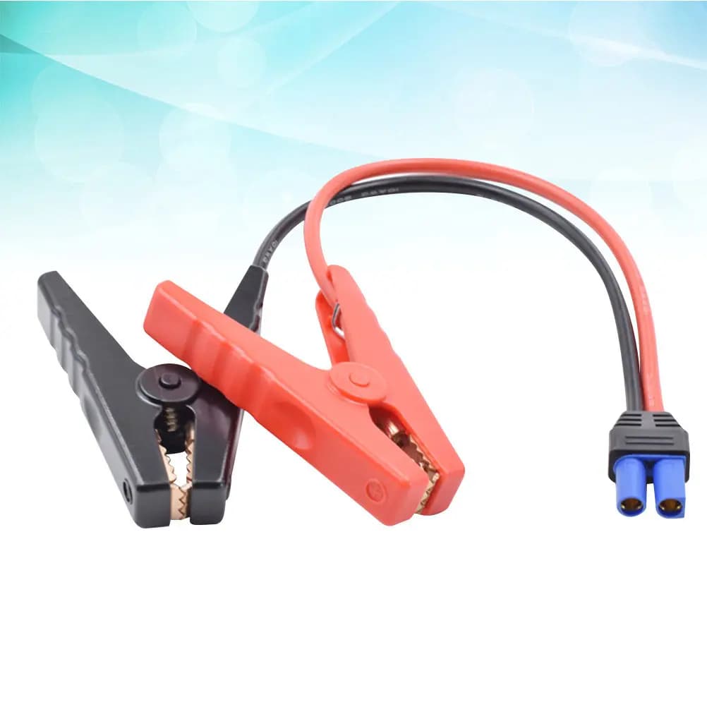 12V-48V Professional Car Jump Starter Clip Insulated Anti-Reverse Socket Emergency Start Power Cable Clamp for Vehicle