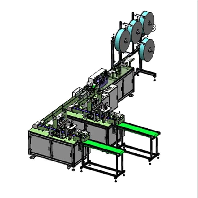 Vendite Macchina per maschere Kn95 Macchina per la produzione di maschere Macchina per maschere N95 Linea completamente automatica