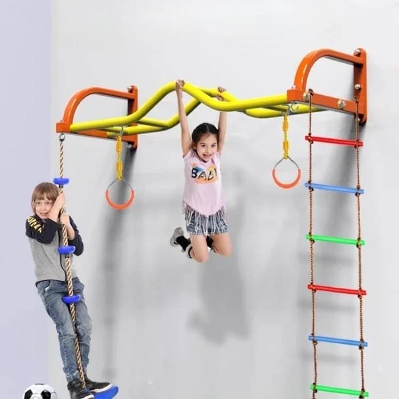 Parallel Bar Traction Wall, Climbing Ladder, TRX Sensory Training for Adults