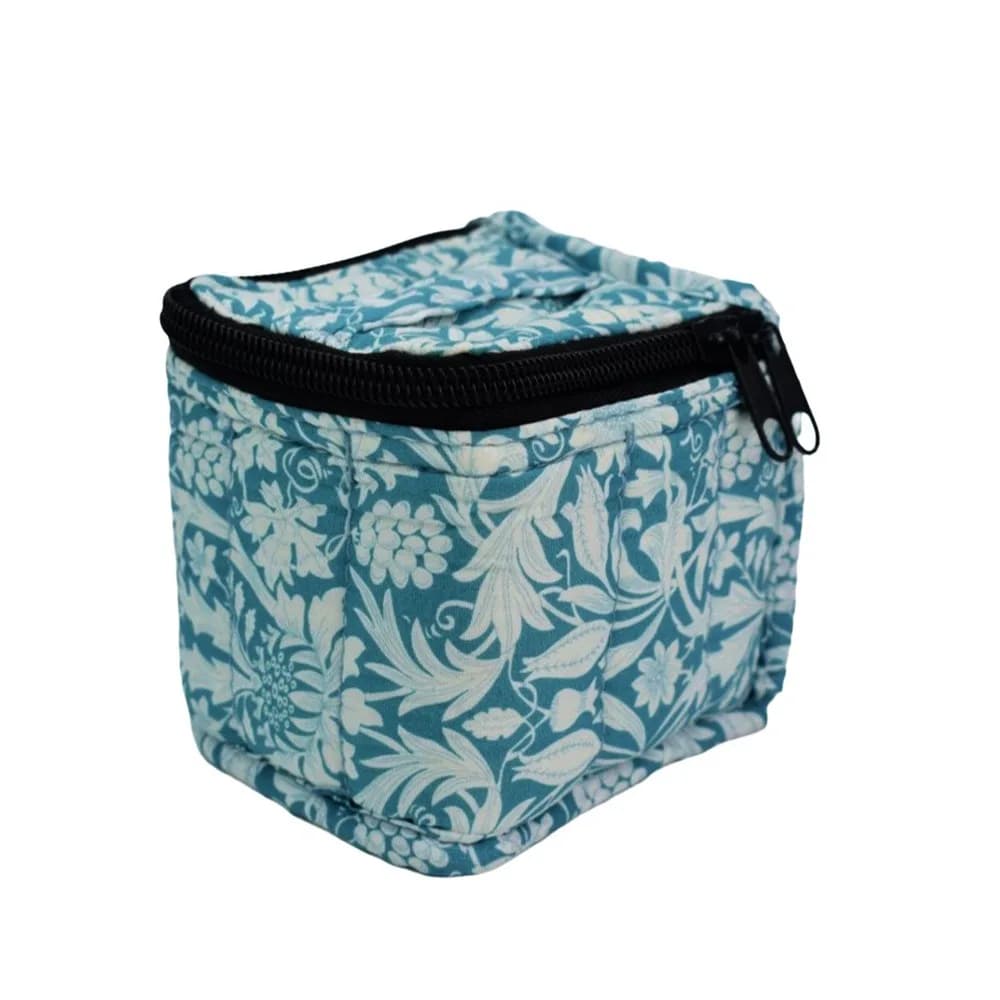 Portable 9 Compartments Essential Oil Bag 15ML Capacity with Handle Nail Polish Storage Bag Shockproof Aromatherapy Storage Bag
