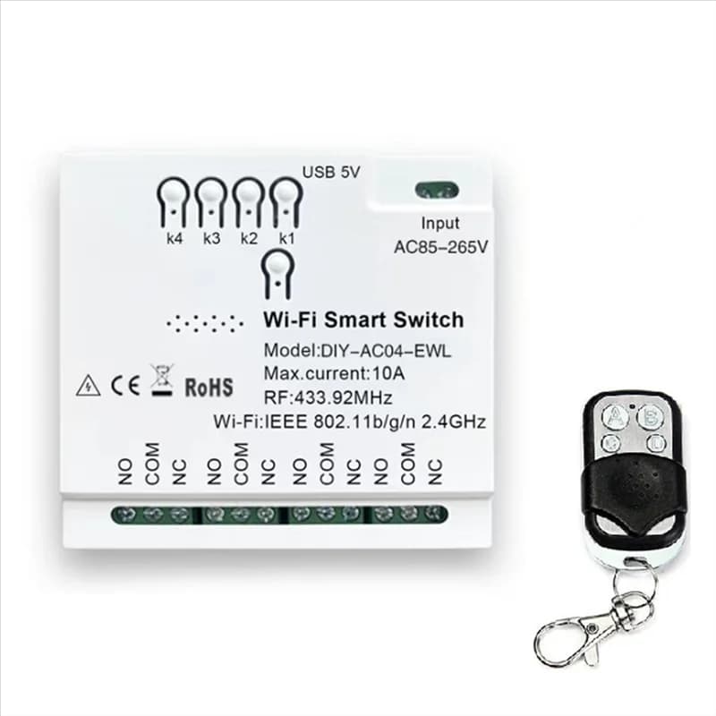 A73E-Ewelink Wifi + RF433 Smart Switch 85-265V Wifi Smartlife Modulo domotico Modulo motore tenda porta garage