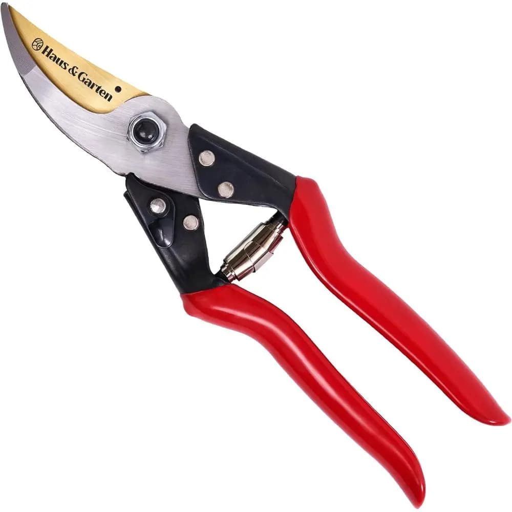 8.75 Heavy Duty Proportional Titanium Bypass Pruning Shears - Use As Pruners, Garden Shears, Handheld Pruning Shears or Gardenin