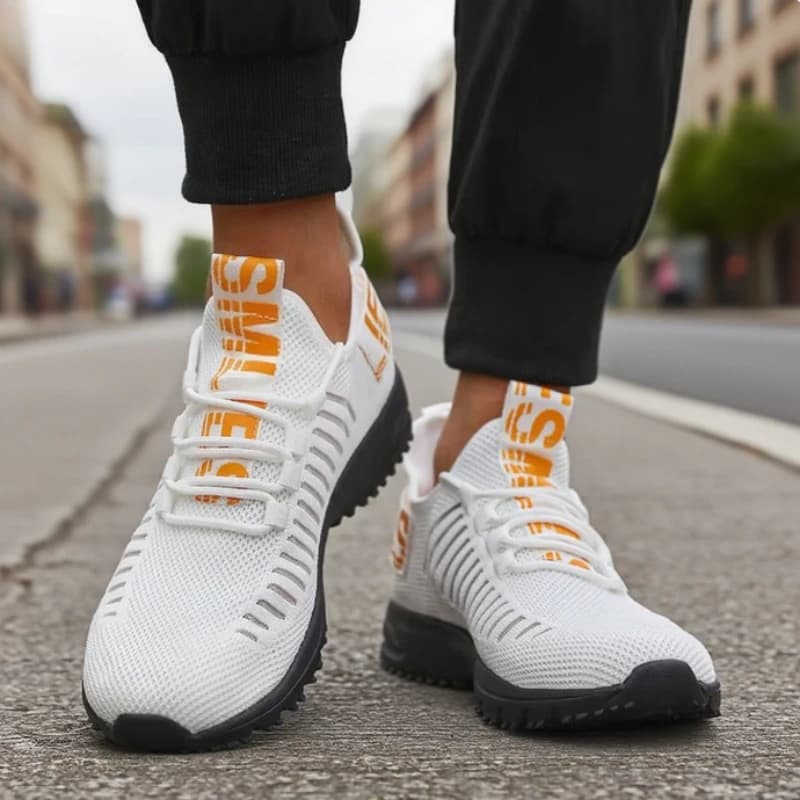 Mesh ultra breathable men's gymnastics shoes with air flow Men's basketball shoes durable reinforced mesh comfortable running sneakers for men