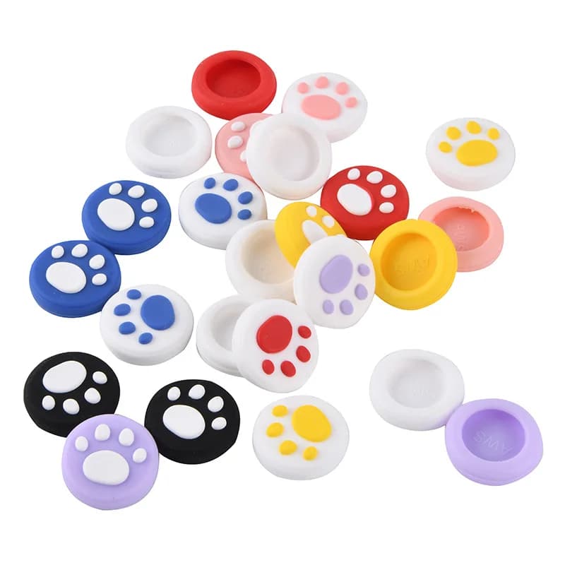 Accessori per Controller PS3 / PS4 / PS5 / Xbox One / Xbox 360, 2 Pezzi Copri Joystick a Forma di Zampa di Gatto