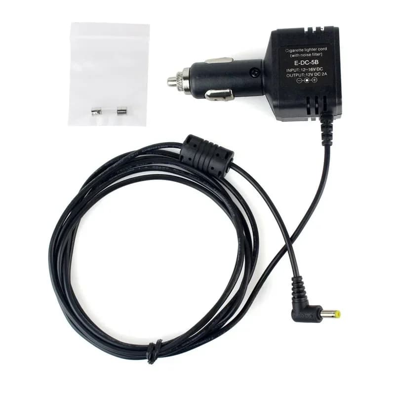 E-DC-5B Caricabatteria per auto Cavo accendisigari per YAESU VX-6R VX-7R VX6R VX7R VX-8DR FT-60R FT-277R VX-5 VX-5R Ham Radio