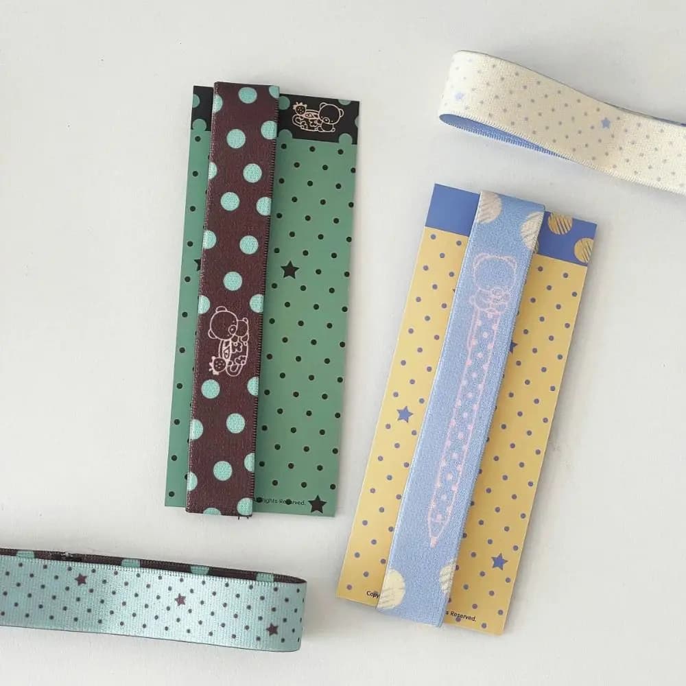 Cinghie per Quaderni con Design a Doppio Lato, Regolabili con Decorazione a Stella, Elastici per Scuola e Ufficio