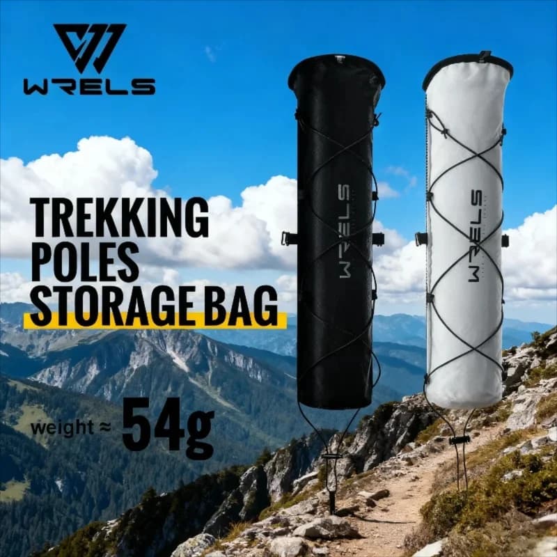 WRELS Trekking stick bag Trekking stick bag Portable waterproof lightweight hiking stick bag with pocket opening for fish lake bag for stroller