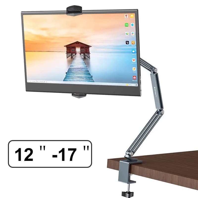 Adjustable Monitor Support Table Support for Bed Support Monitor Compatible with 133/14/15,6/17 inch Protective Monitor