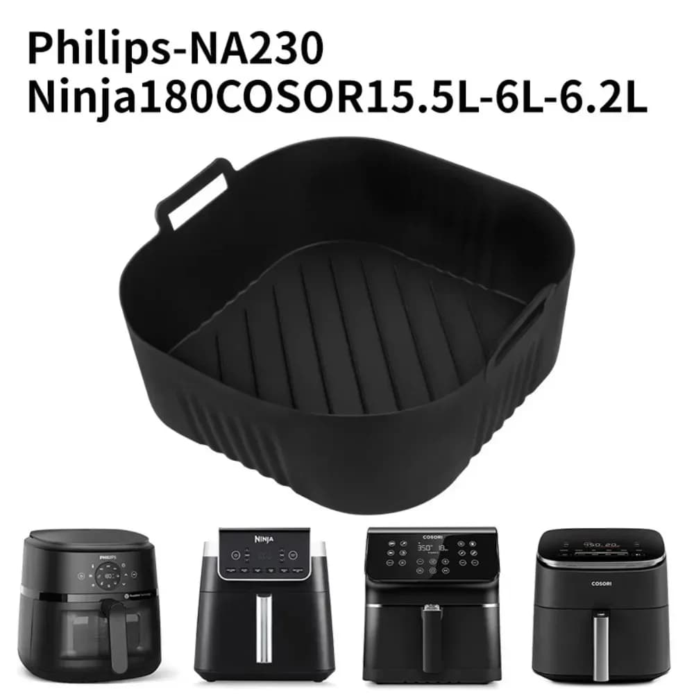 Silicone Air Fryer Stamp Oil Filter Strip for PhilipsNA230 COSORI6.2L Reusable Reusable Grill Grill Wrap Easy to Clean