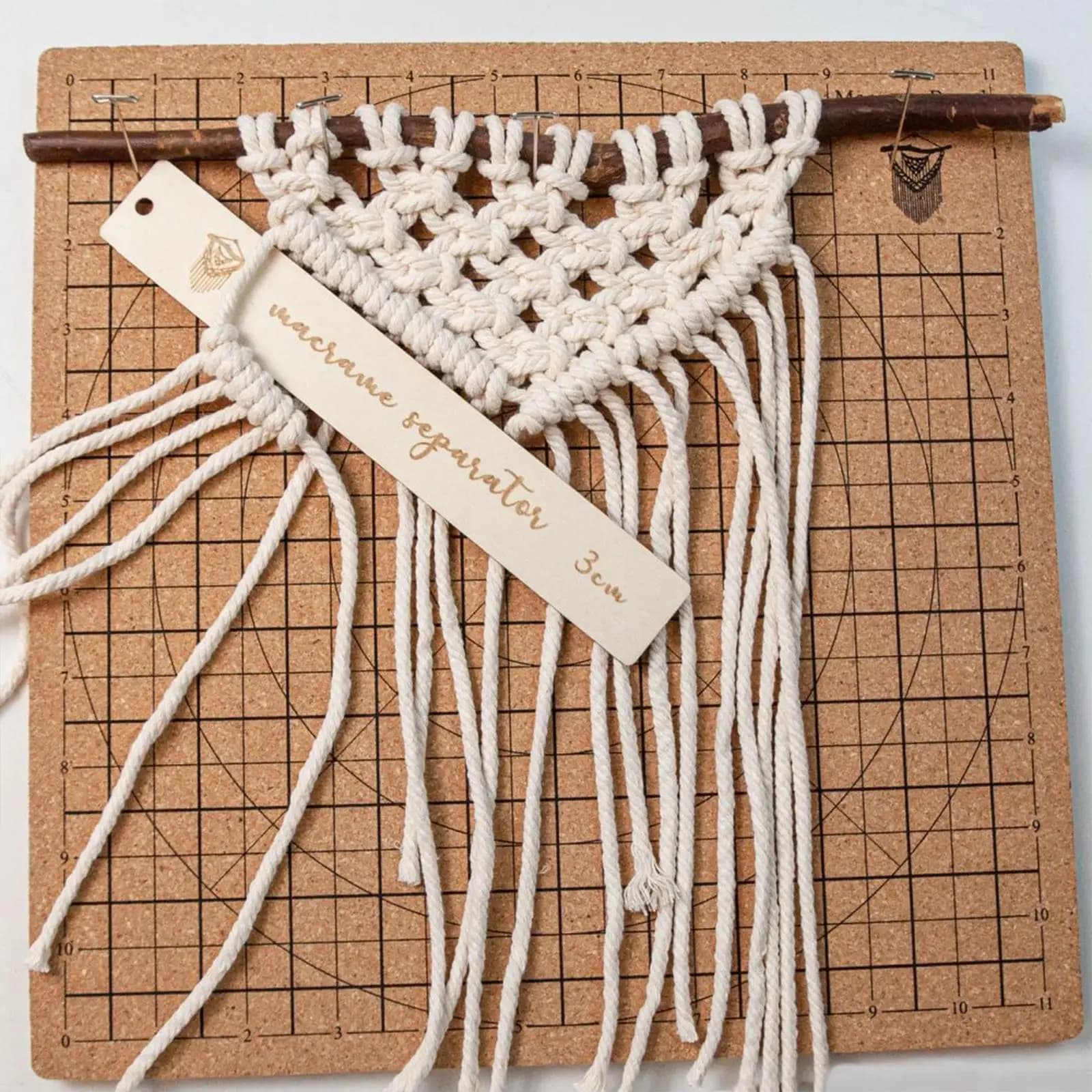 Macrame Board, Braiding Plate DIY Handmade Sturdy Accs Wood Macrame Board Macrame Project Board