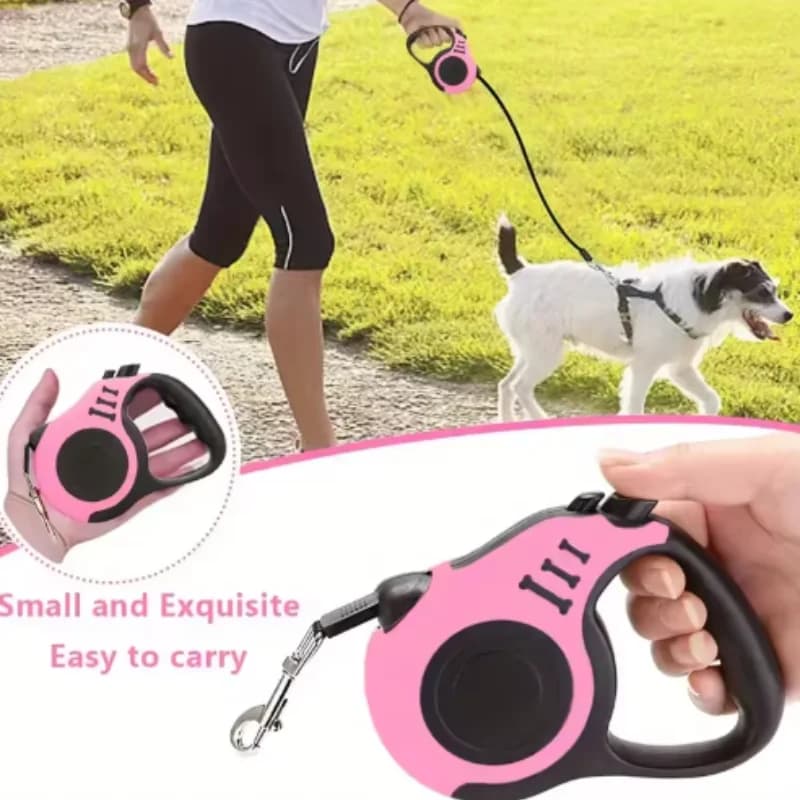 Automatic Telescopic Pet Leash for Small to Medium Dogs Portable Dog Walking Traction Device Pet Supplies