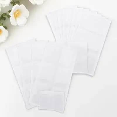 50Pcs Transparent Label Card Holders Self-Adhesive Index Pockets for Warehouse Supplies Bin Labels Plastic Card Organizer