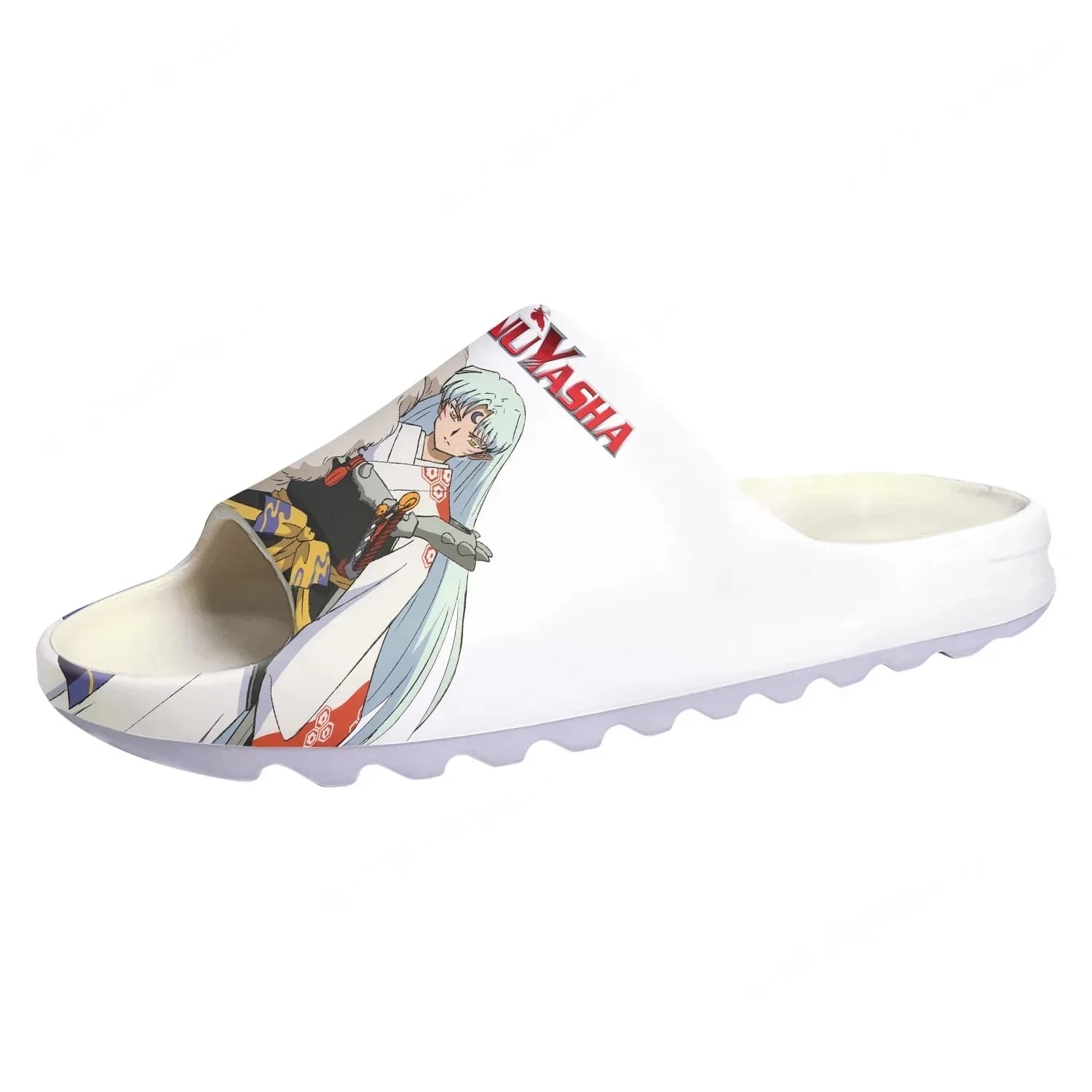 Ciabatte Sesshoumaru con Suola Morbida, Zoccoli da Casa Inuyasha per Uomo, Donna e Ragazzo, Scarpe da Acqua Anime, Sandali Personalizzabili