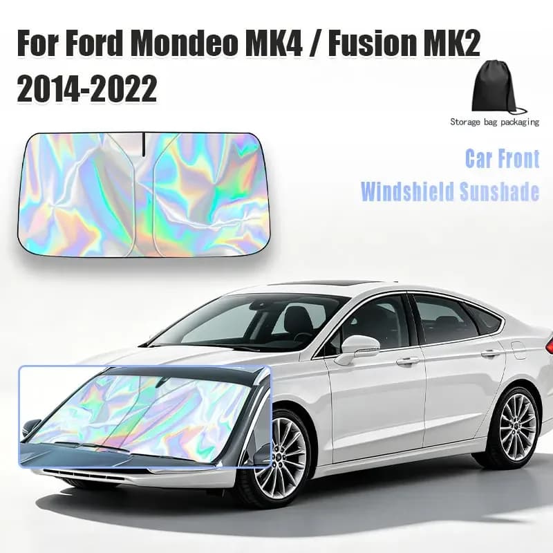 For Ford Mondeo MK4 Fusion MK2 2014-2022 Car Windshield Sunshade Cover Front Window Sun Shade Visor Auto Interior UV